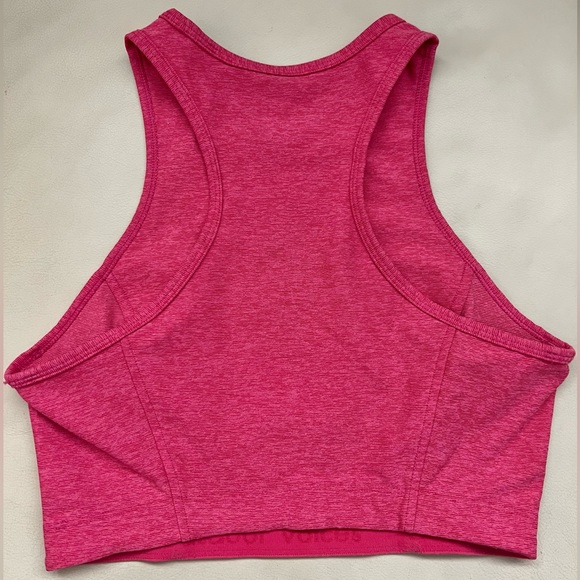 Outdoor Voices Flamingo Pink Athena Crop Bra Top S - Picture 3 of 6